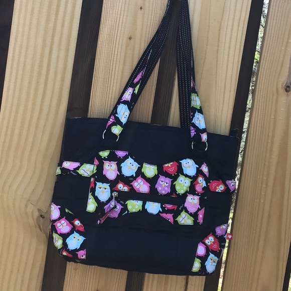 Large & Adorable Owl Quilted Bag, Like New w/ Lots of Room! - Picture 4 of 12